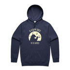 If A Bear Toots In The Woods, Trumpet Player - Mens Hoodie Midnight Blue Mens Hoodie animal Music Printed In Australia