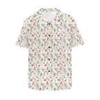 Australian Plants And Animals Men's Short Sleeve Hawaiian Shirt
