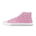 Pink Leopard Men's High Top Canvas Shoes US14 Men's Classic High Top Canvas Shoes Printed Offshore