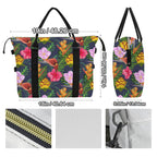 Tropical Floral Duffle Bag-Simple (Model 1715) Duffle Bag-Simple (1715)