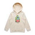 Plant Earth Kids AS Colour Hoodie Ecru Kids Hoodie Printed In Australia