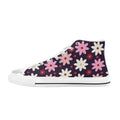 Pink Daisy - Kids' High Top Canvas Shoes US6Y Kids High Top Canvas Shoes Plants Printed Offshore