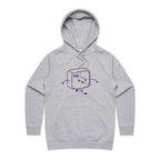 Escape Key - Womens Hoodie Grey Marle Womens Hoodie Printed In Australia Tech