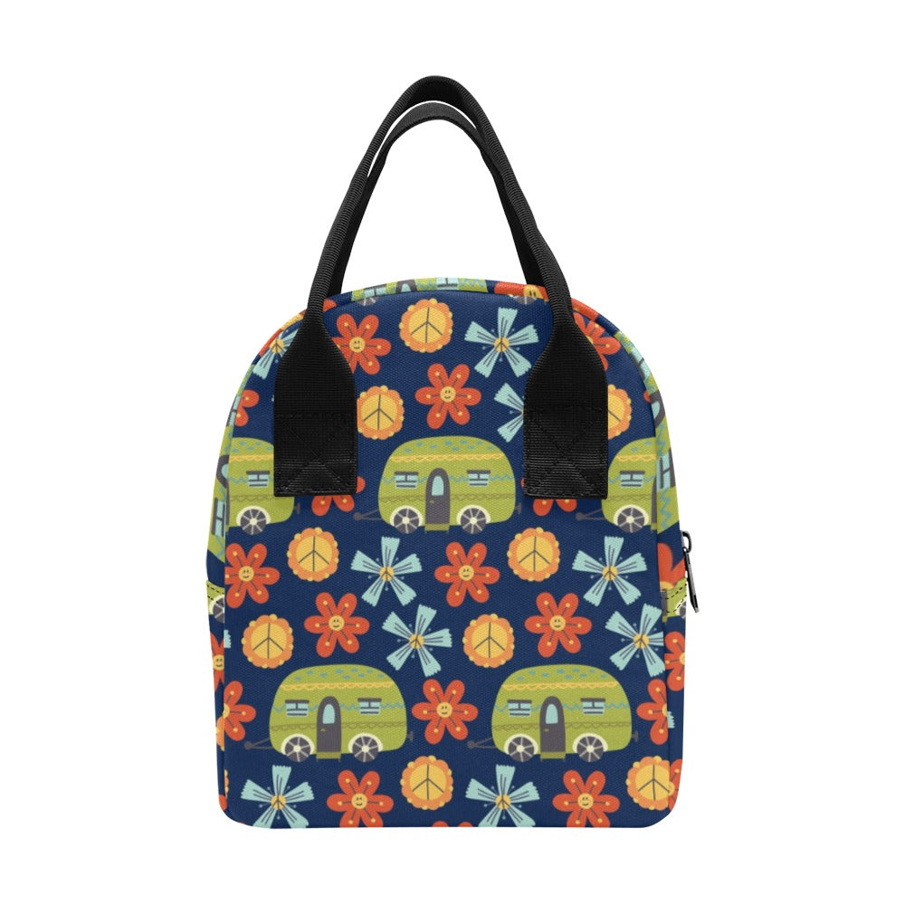 Hippy Caravan - Zipper Lunch Bag Zipper Lunch Bag Printed Offshore