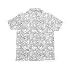 Black And White Creatures Senior Kids Hawaiian Shirt Senior Kids Hawaiian Shirt 8-15 Printed Offshore Sci Fi