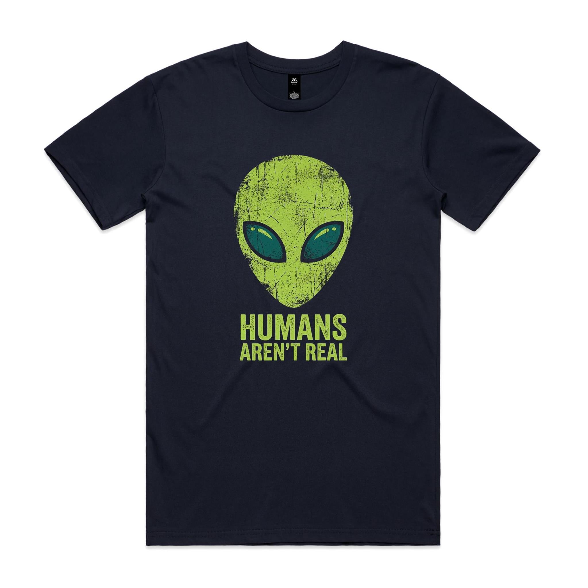 Alien, Humans Aren't Real Men's As Colour T-shirt