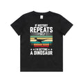 I'm Getting A Dinosaur Kids AS Colour T-shirt