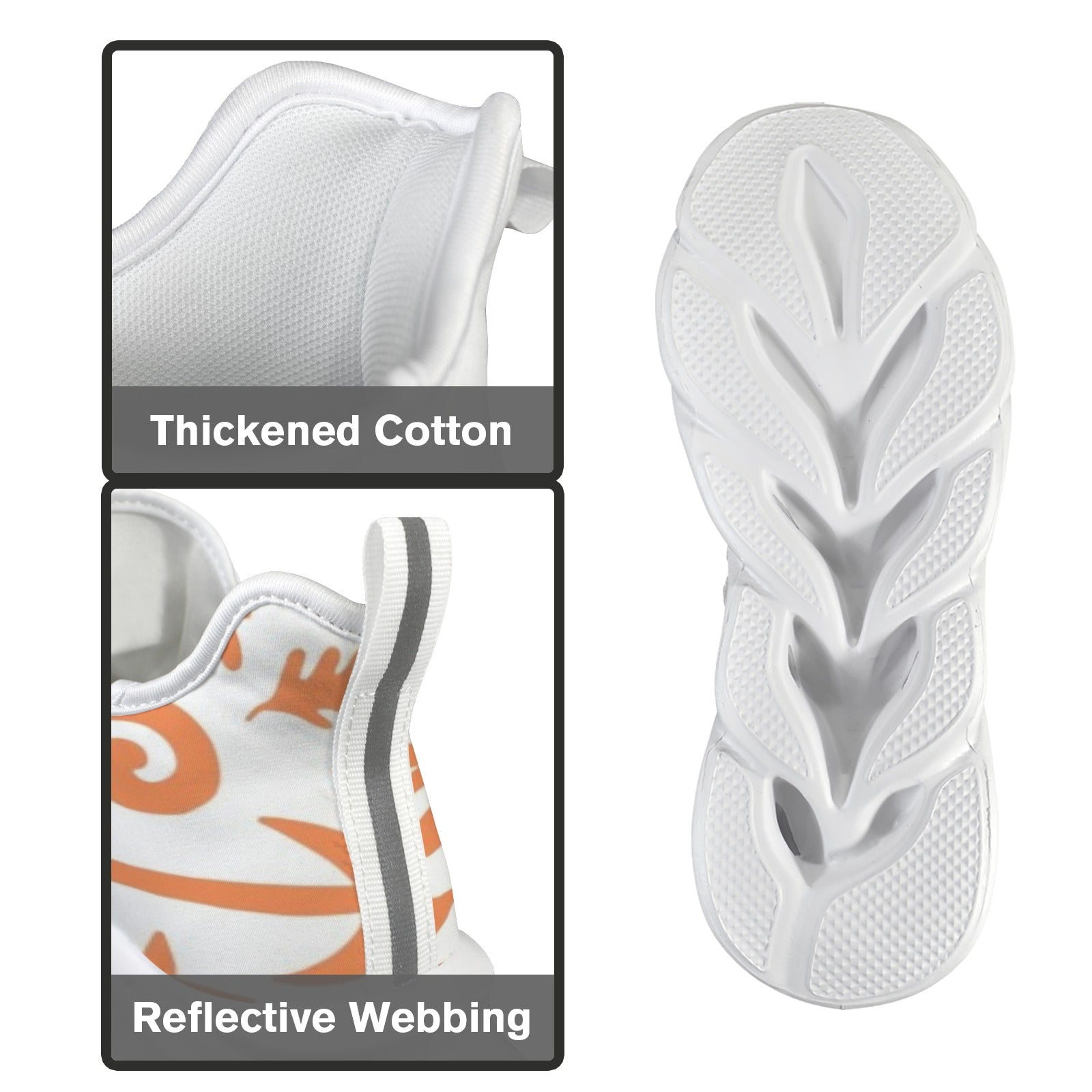 Orange Surf Men's Twisted Sole Sneakers