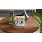 Personalise - Everything Is OK, Periodic Table - White 11oz Ceramic Mug Personalised Mug customise Globally Fulfilled personalise Science