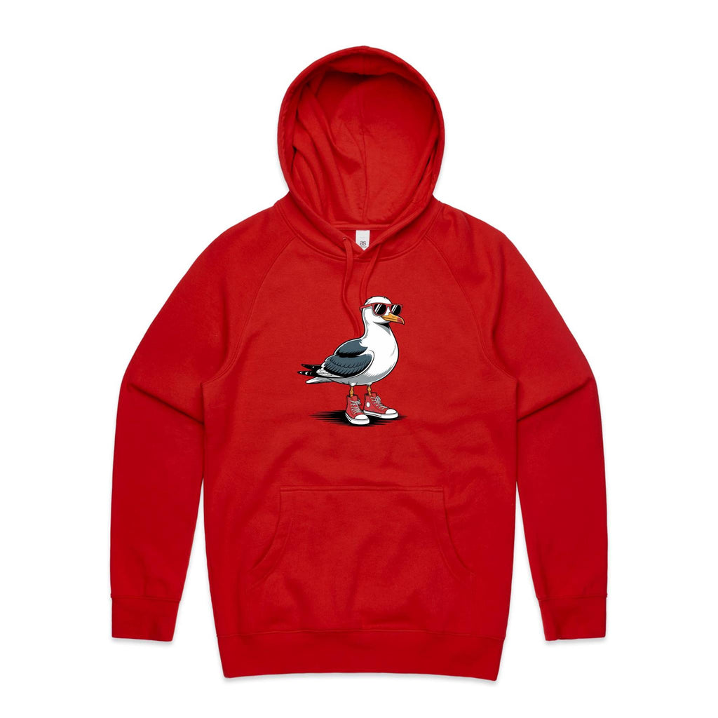 Seagull With Sunglasses And High Tops Men's AS Colour Hoodie