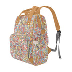 Colour Floral - Multi-Function Backpack, Nappy / Diaper Bag