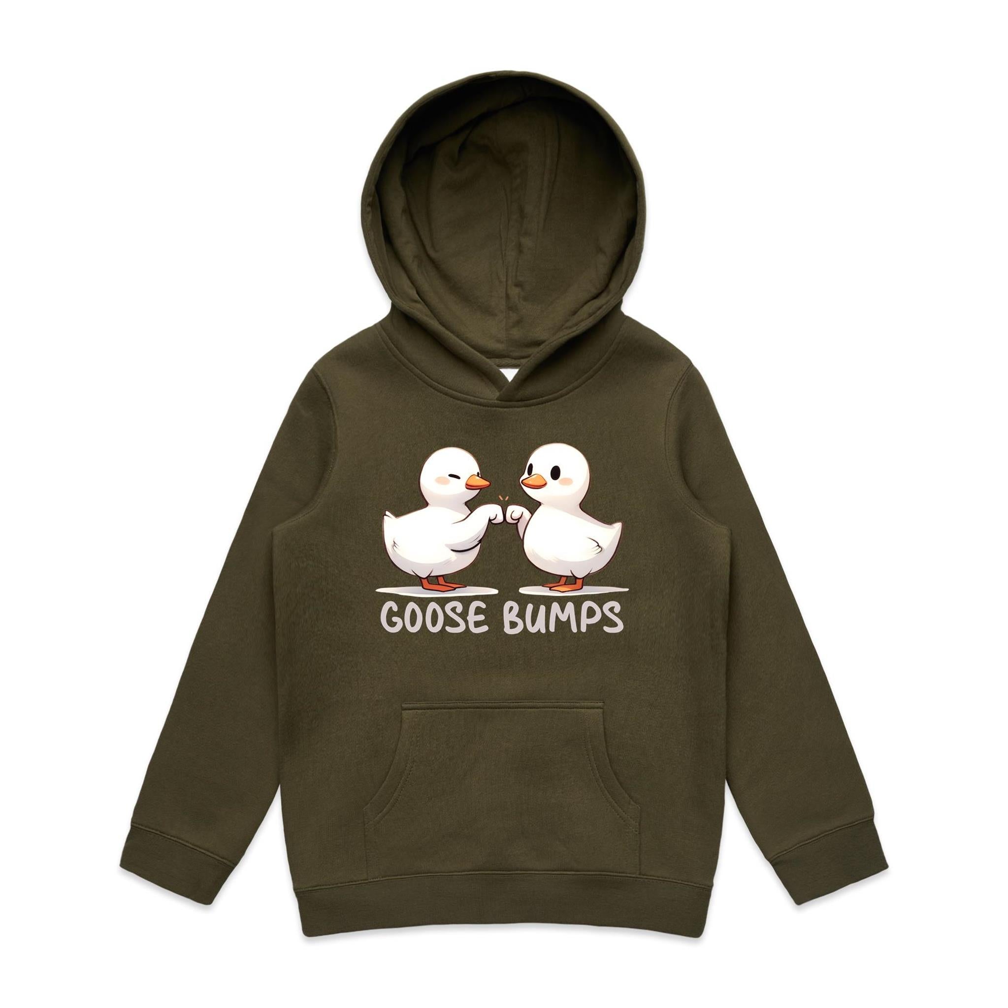 Goose Bumps - Kids Hoodie Army Kids Hoodie Printed In Australia