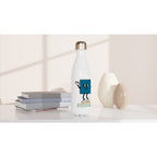 I'm A Total Square - White 17oz Stainless Steel Water Bottle White Water Bottle Globally Fulfilled Maths Science