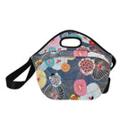 Abstract Floral - Neoprene Lunch Bag Neoprene Lunch Bag Printed Offshore