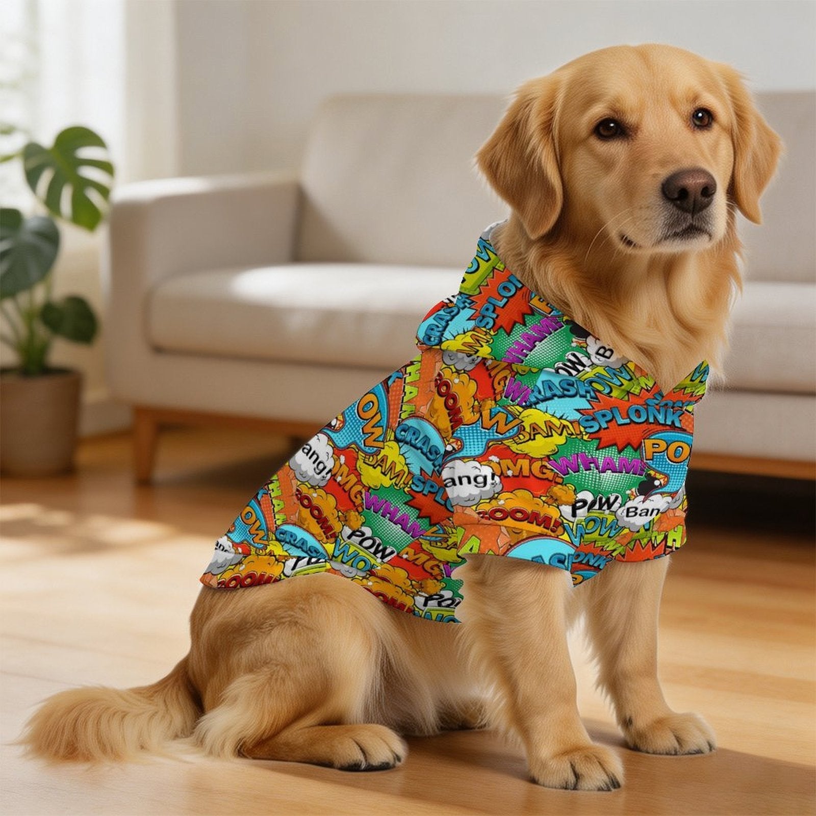 Comic Book 2 Pet Hoodie (Large Size)