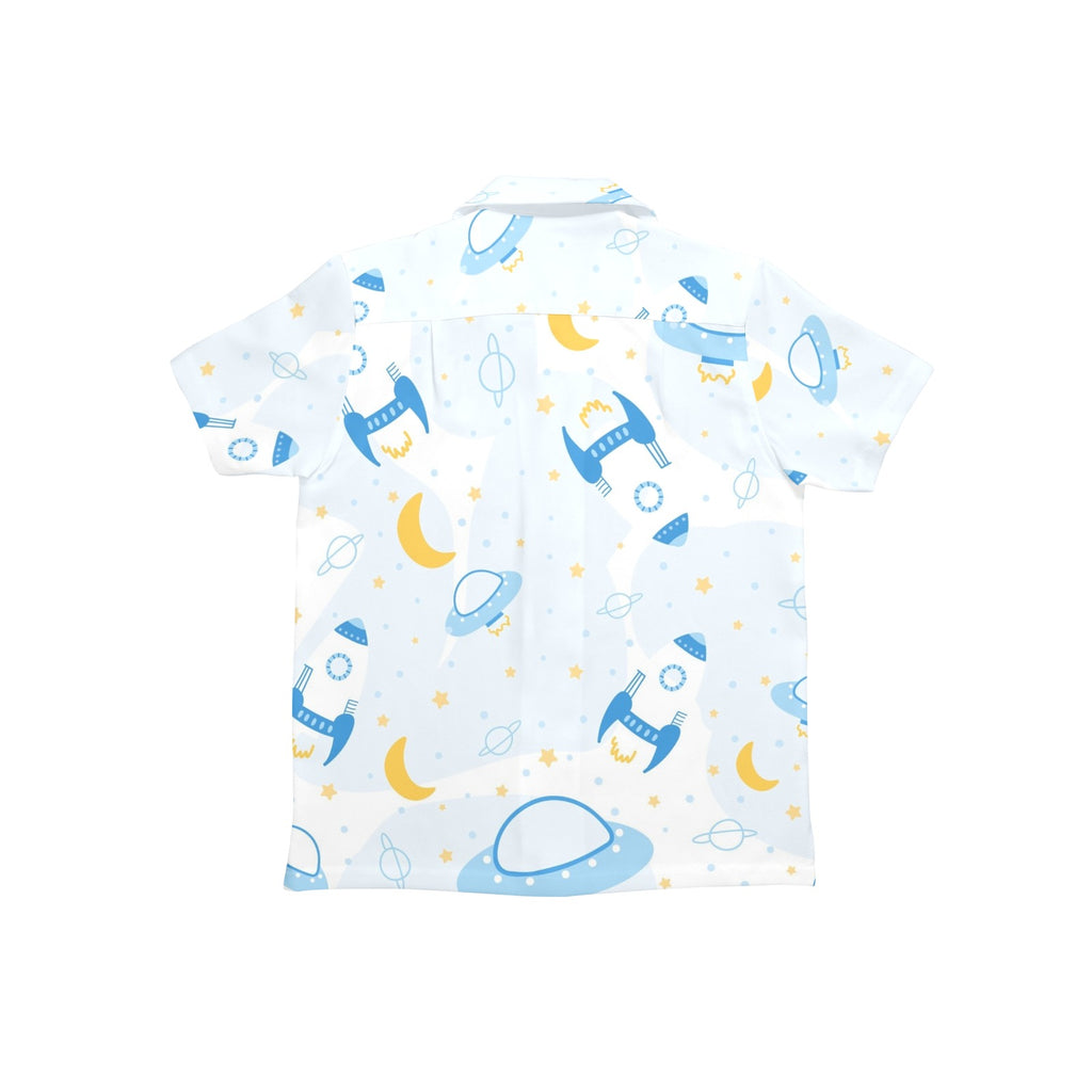 Spaceships And UFO's - Junior Kids Hawaiian Shirt