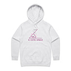 A-Cute Angle, Maths - Womens Hoodie White Marle Womens Hoodie Maths Printed In Australia