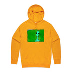 Alien Backing Into Hedge Meme - Mens Hoodie Gold Mens Hoodie Printed In Australia Sci Fi