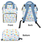 Abstract Cute Flowers Multi-Function Backpack, Nappy / Diaper Bag Multi-function Backpack, Nappy / Diaper Bag Plants Printed Offshore