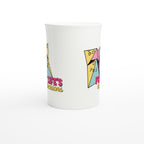 For Life's Big Decisions - White 10oz Porcelain Slim Mug Porcelain Mug Games Globally Fulfilled