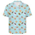 Classic Aussie Food Icons Men's Crinkle Hawaiian Shirt