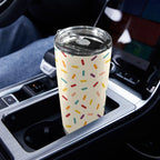 Sprinkles - 20oz Mobile Tumbler with Lid (Black Lock) 20oz Travel Mug Food Printed Offshore