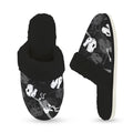 Dinosaur Skeleton Women's Fur Trim Thick-Sole Indoor Slippers Women's Fur Trimmed Slippers animal Printed Offshore