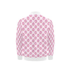 Pink Cat Doughnuts Kids Bomber Jacket