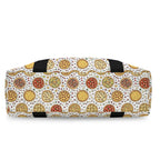 Round Pizzas On White Duffle Bag-Simple (Model 1715) Duffle Bag-Simple (1715)