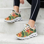 Vintage Hawaiian Floral Women's Twisted Sole Sneakers