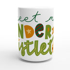 Meet Me Under The Mistletoe - White 15oz Ceramic Mug Christmas 15oz Mug Christmas Globally Fulfilled