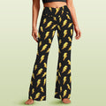Lightning Bolts High Waist Crossover Tummy Control Flare Leggings 5XL High Waist Flare Leggings comic Printed Offshore