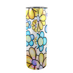 Simple Flowers - 20oz Tall Skinny Tumbler with Lid and Straw