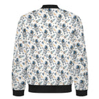 Astronauts And Rocket Ships Men's Casual Zip‑Up Bomber Jacket