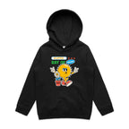 A Little Ray Of Sunshine - Kids Hoodie Black Kids Hoodie Printed In Australia