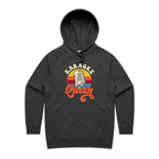 Karaoke Queen - Womens Hoodie Coal Womens Hoodie Music Printed In Australia