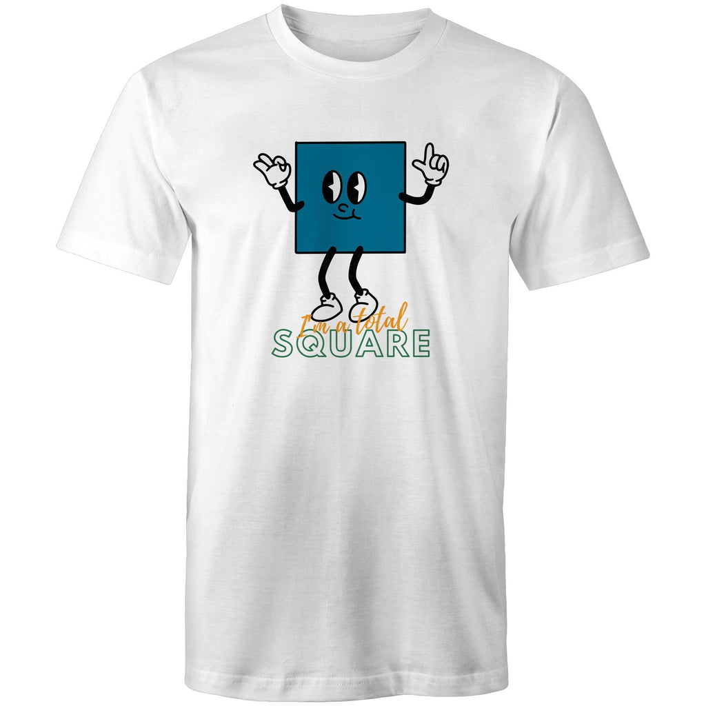 I'm A Total Square Men's AS Colour T-Shirt White Mens T-shirt Maths Printed In Australia