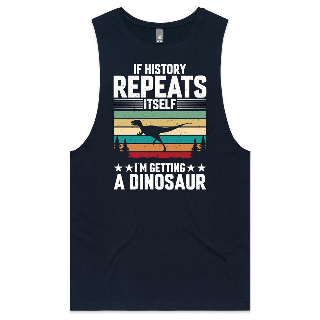 I'm Getting A Dinosaur Men's AS Colour Tank Top Tee