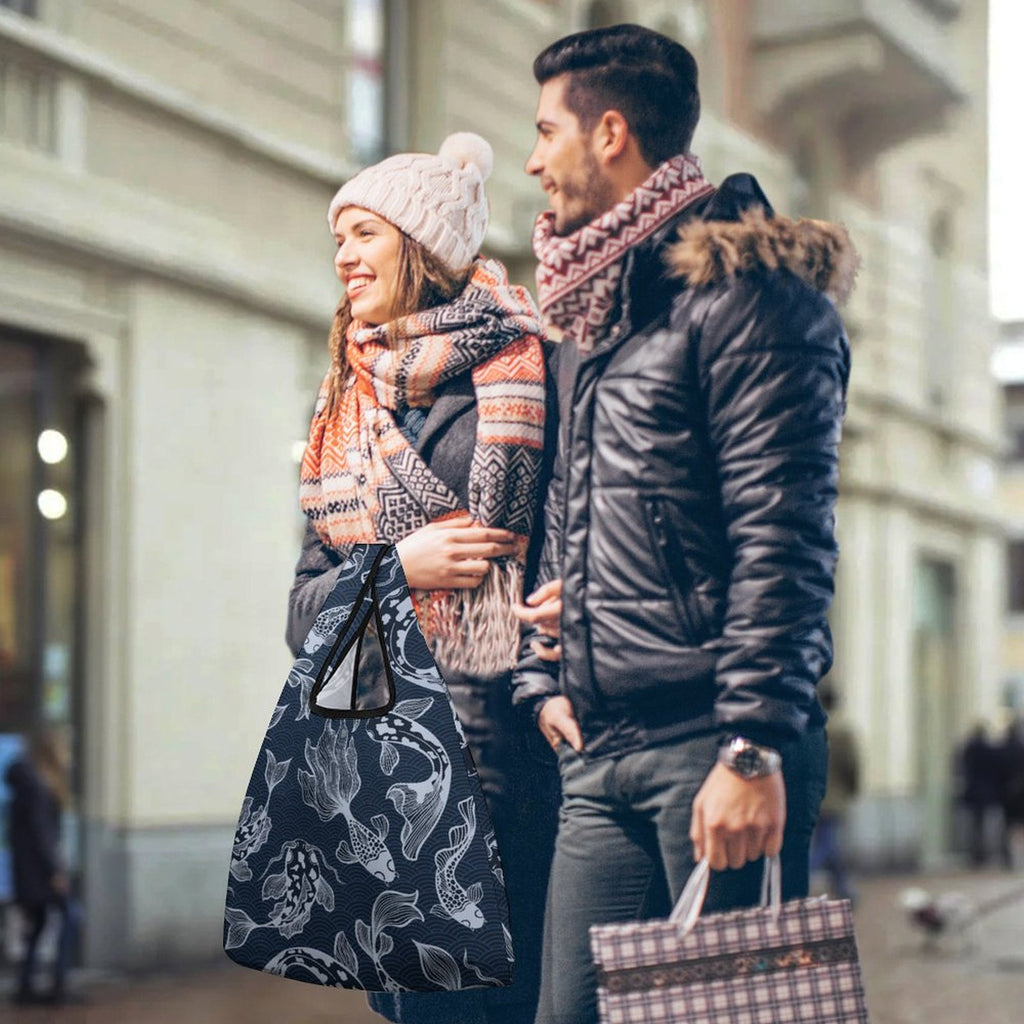 Blue Fish - Collapsible Shopping Bag