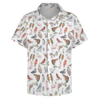 Birds Of A Feather Women's Collared Pocketless Short Sleeve Shirt