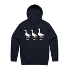 Duck Duck Goose - Mens Hoodie Navy Mens Hoodie animal Printed In Australia