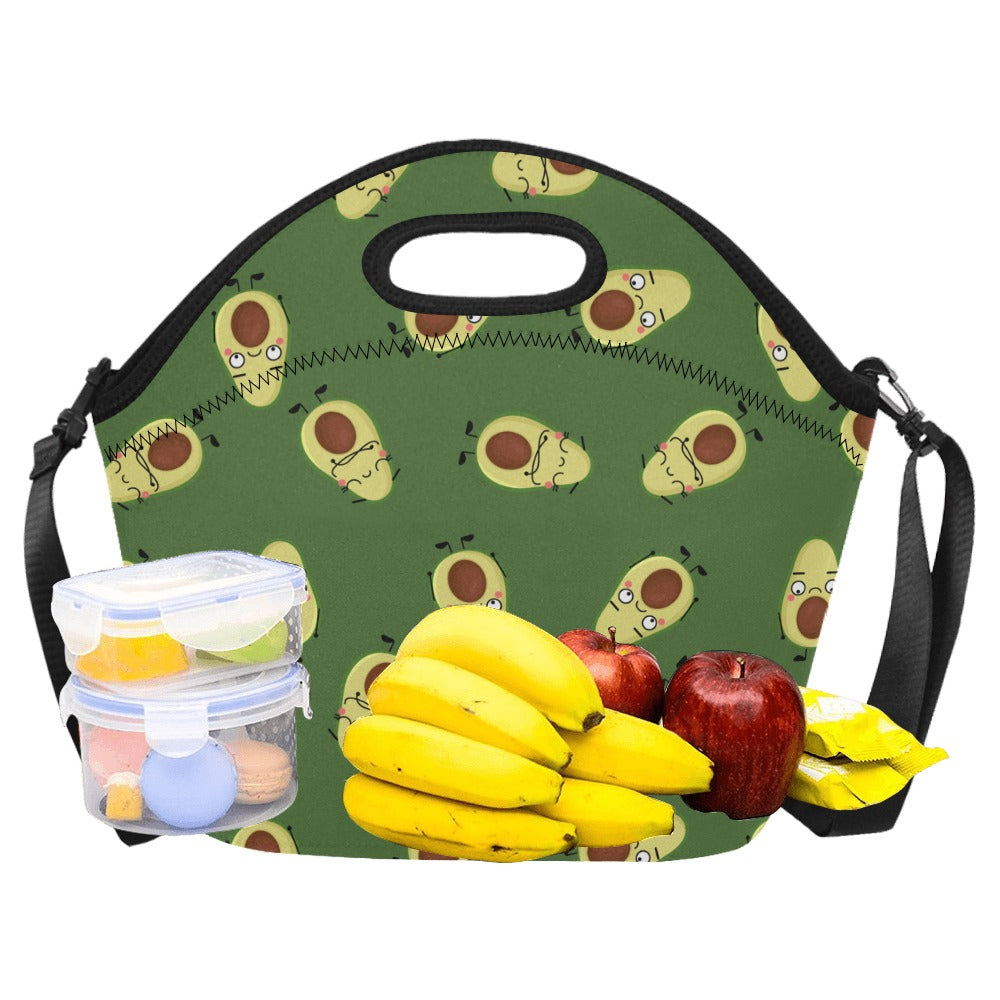 Avocado Characters - Neoprene Lunch Bag Neoprene Lunch Bag Printed Offshore