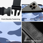 Blue Camouflage - Belt Bag