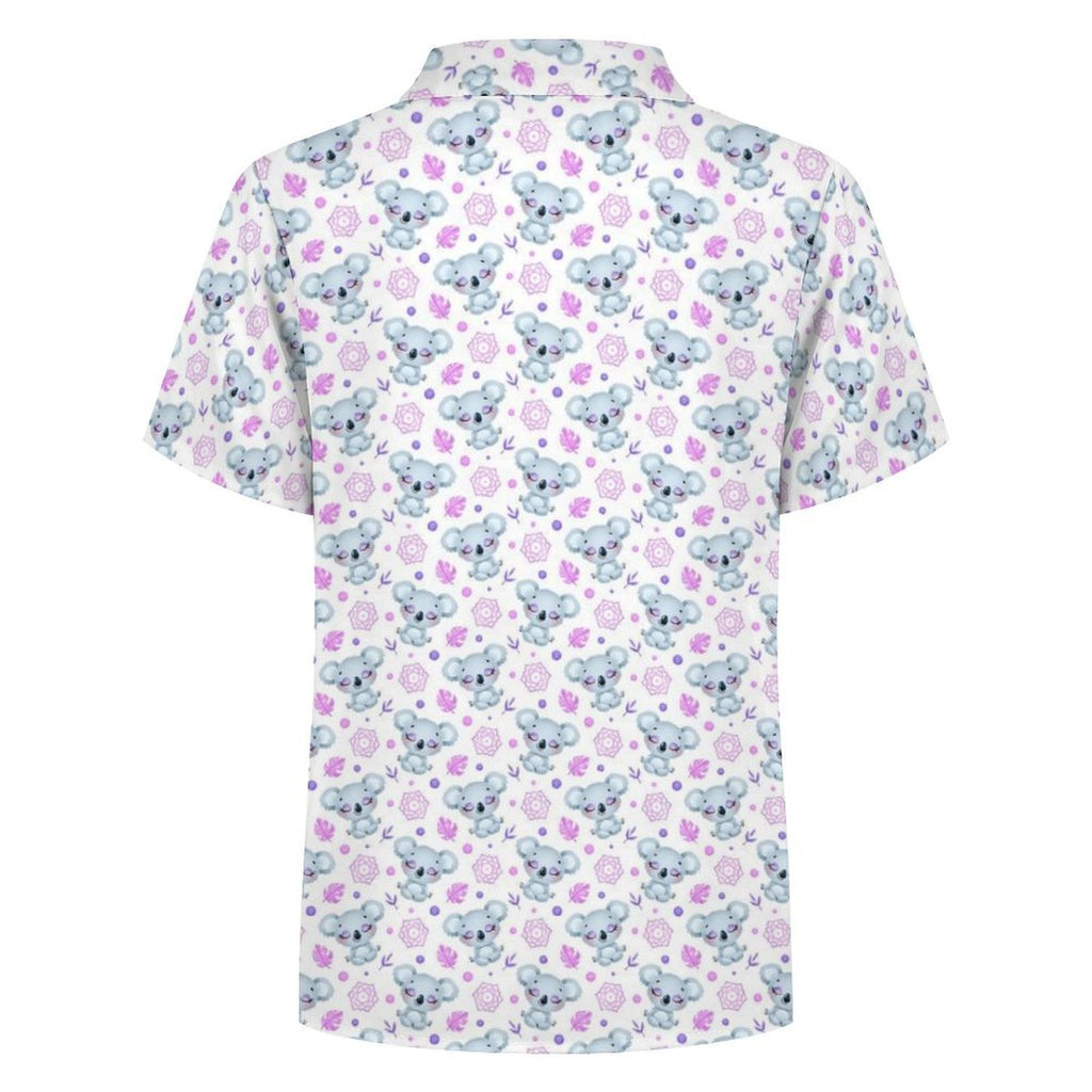 Zen Koala Kids Cotton Short Sleeve Shirt