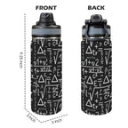 Mathematics - Insulated Water Bottle with Dual-Use Lid (18oz) Insulated Water Bottle with Dual-Use Lid (18oz) Maths Printed Offshore