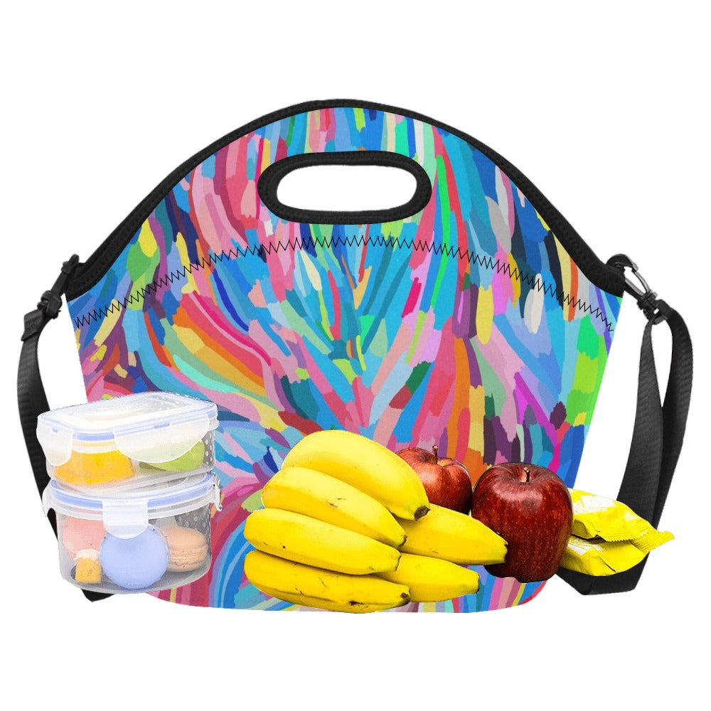Brushstrokes - Neoprene Lunch Bag Neoprene Lunch Bag Printed Offshore