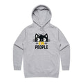 Ew People, Cat - Womens Hoodie Grey Marle Womens Hoodie animal Printed In Australia