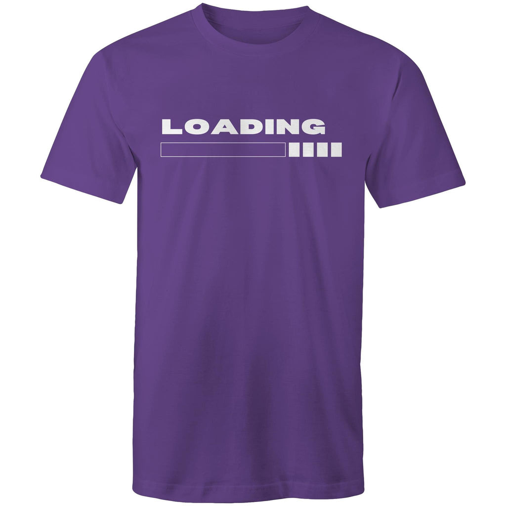 Loading - Mens T-Shirt Purple Mens T-shirt Printed In Australia