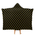 Yellow Lightning Kids Hooded Blanket 100cm x 130cm white 40"×50" Kids Hooded Blanket comic Printed Offshore