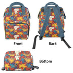 Comic Book Explosions Multi-Function Backpack, Nappy / Diaper Bag Multi-function Backpack, Nappy / Diaper Bag comic Printed Offshore